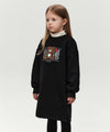 Marithé François Girbaud Kids Bear Classic Logo Sweat Dress (Brushed) Light Yellow