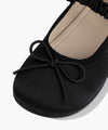 Marithé François Girbaud Kids Round Toe Flats with Scrunchie - Black