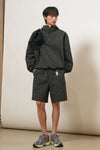 General Idea MAN Seersucker Check Half Banding Pants