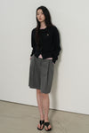 General Idea WOMAN Pleated Bermuda Slacks