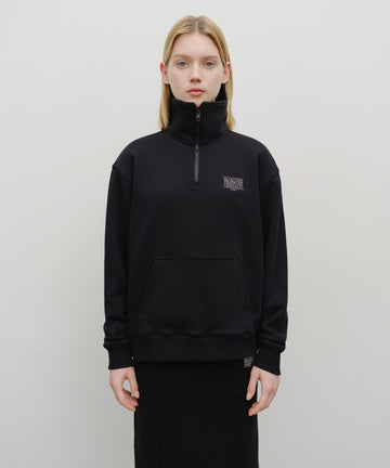 Marithé François Girbaud Classic Logo Half Zip Sweatshirt