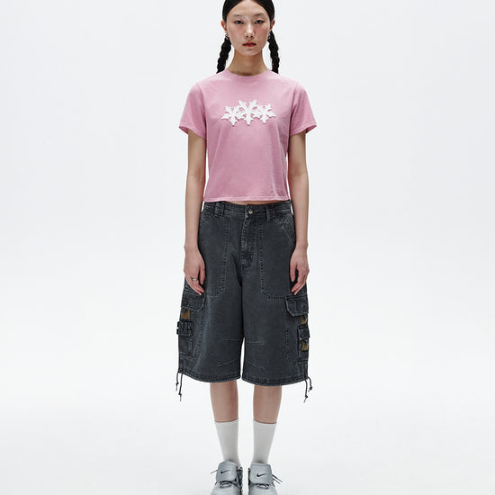 Mahagrid Cut Off Cross Star Tee