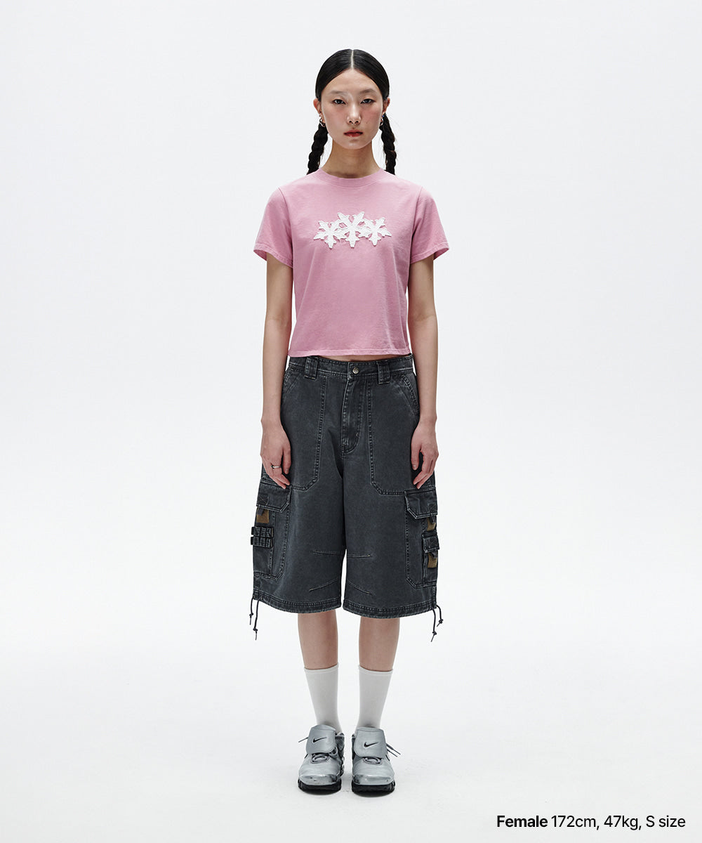Mahagrid Cut Off Cross Star Tee
