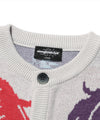 Nice Ghost Club Angels Knit Cardigan [Grey]