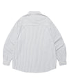 Cavish Striped Cotton Long Sleeve Shirt Blue