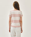 Marithé François Girbaud W MARINE GRAPHIC STRIPE TEE