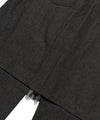 Nice Ghost Club Denim Pleats Panel Layered Skirt Pants