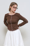 General Idea WOMAN Interlock Slim Fit T-Shirt