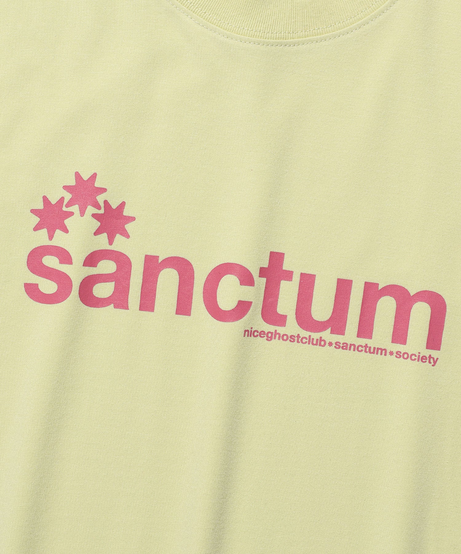 Nice Ghost Club [6/5 pre-order] Sanctum Logo Tee [Yellow Green]