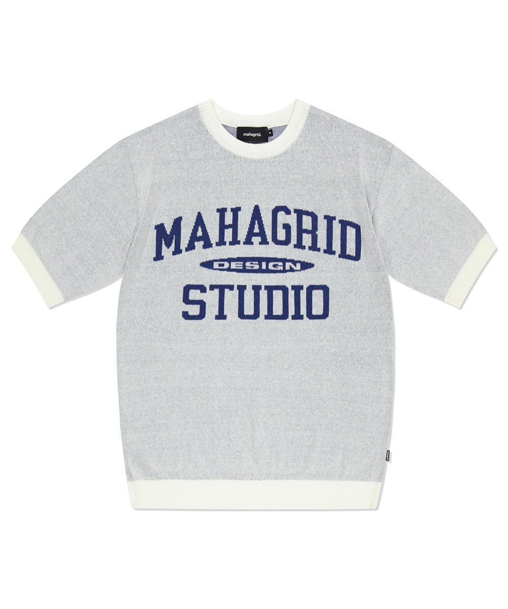 Mahagrid College Logo Half Knit