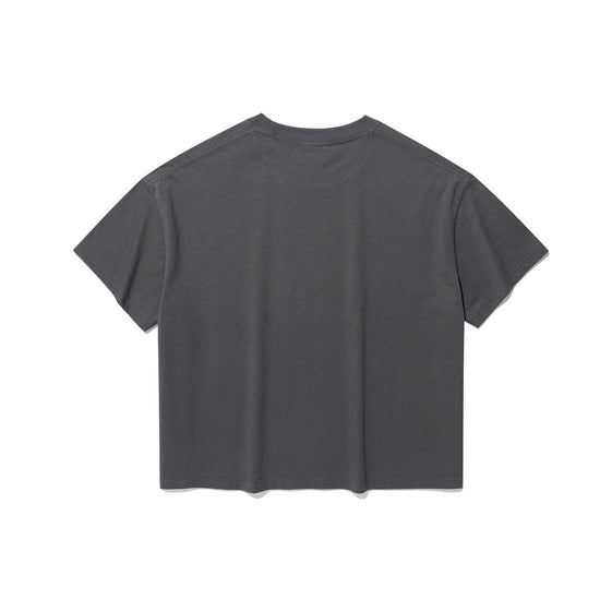 Nice Ghost Club Drawing 3Star Big Crop Tee [Charcoal]