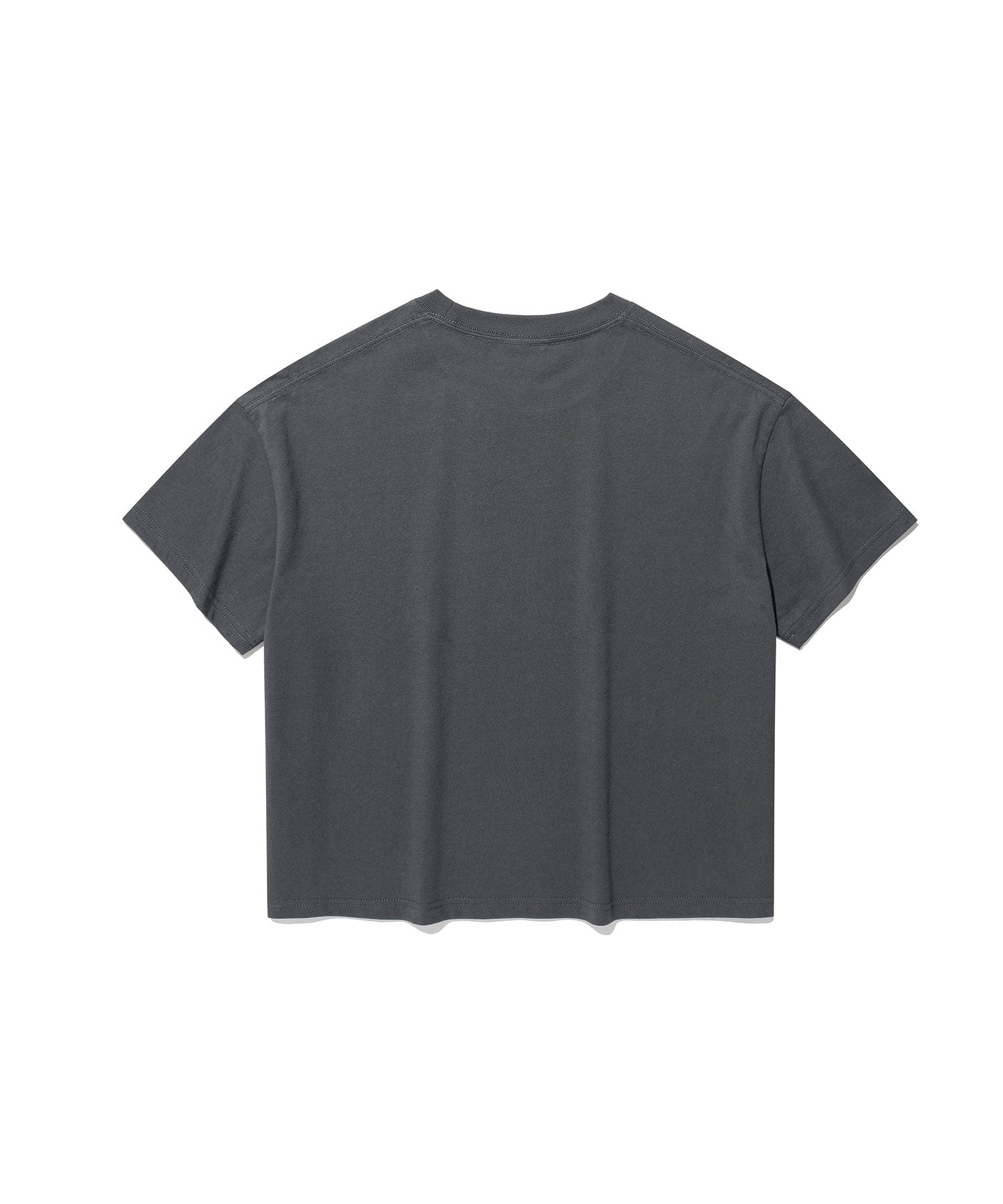 Nice Ghost Club Drawing 3Star Big Crop Tee [Charcoal]
