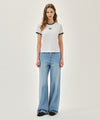 Marithé François Girbaud W CLASSIC LOGO RINGER TEE