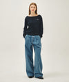 Marithé François Girbaud W BOAT NECK KNIT PULLOVER