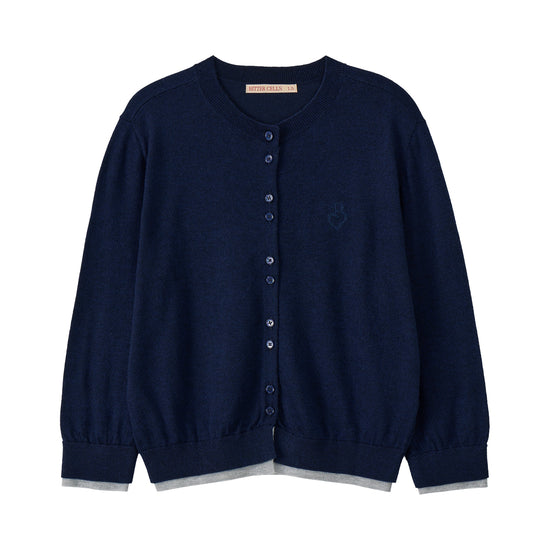 Bitter Cells Essential Layered Half Knit Cardigan