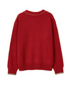 Bitter Cells Clover V Neck Knit - Red