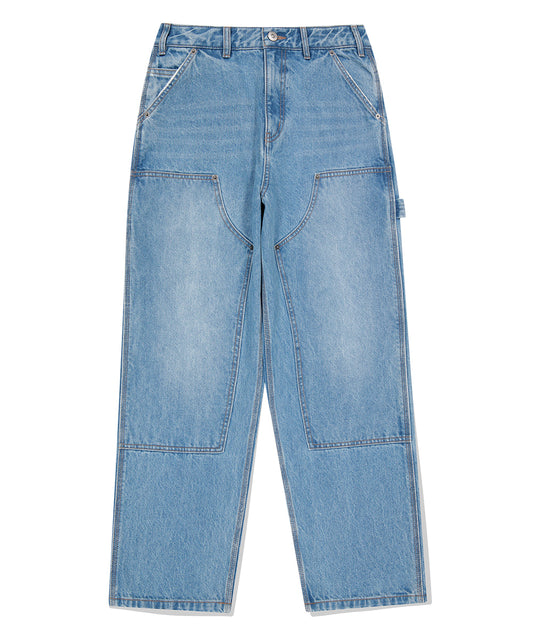 Mahagrid Double Knee Denim Pant [Blue]