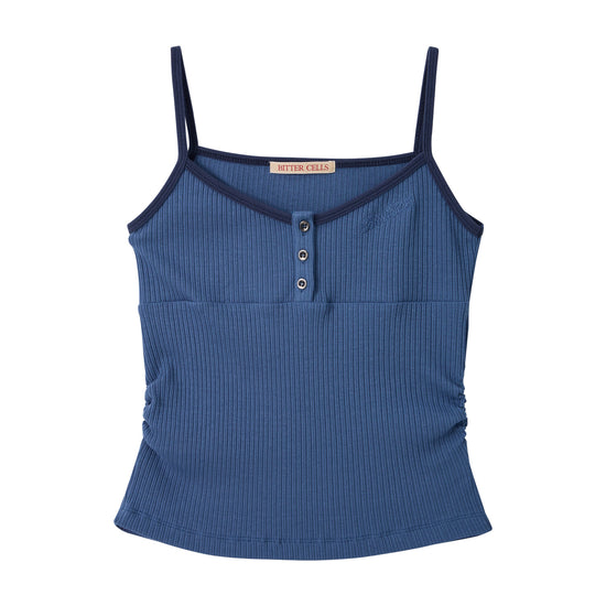 Bitter Cells V Neck Shirring Sleeveless