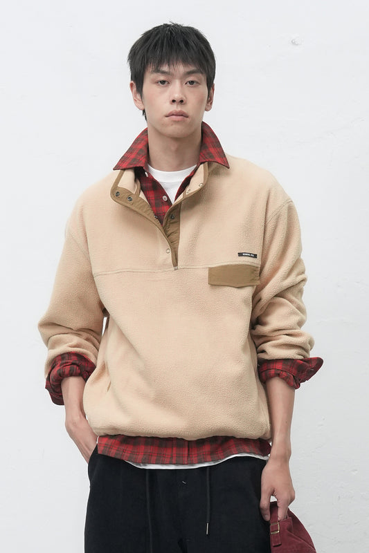 General Idea UNISEX Soft High Neck Fleece Anorak Set