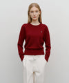 Marithé François Girbaud W Basic Crop Knit Pullover