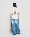 ADLV Woman Fuzzy Dragon Artwork Short Sleeve T-Shirt