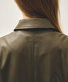 Marithé François Girbaud W CROP FAUX LEATHER JACKET
