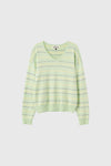 General Idea WOMAN Mix Stripe V-Neck Pullover