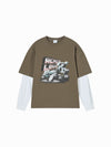 ADLV Racing Car Double Layer Long Sleeve T-Shirt
