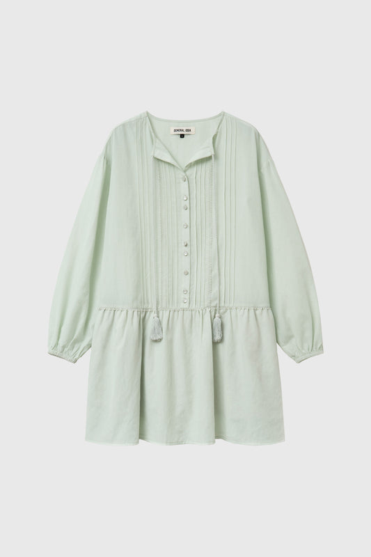 General Idea WOMAN Pintuck Low-Rise Dress
