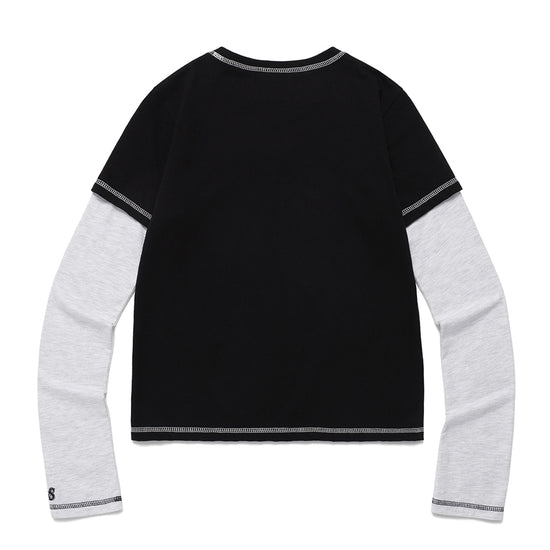 Cavish Women's Layered Origins Long Sleeve Tee [Black]