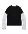 Cavish Women's Layered Origins Long Sleeve Tee [Black]