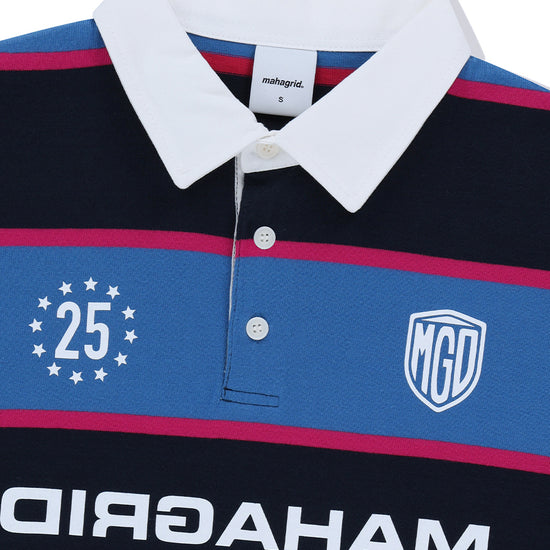 Mahagrid Stripe Rugby Shirt