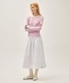 Marithé François Girbaud Women's Cotton Waist Wrinkle Skirt