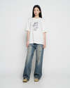 ADLV Women's Semi Boots Cut Washed Denim Pants