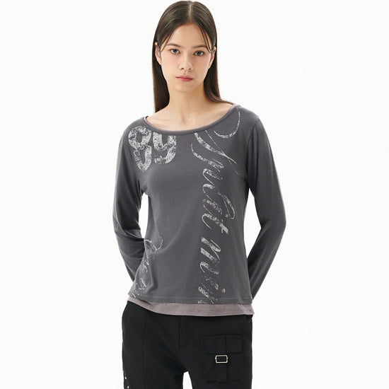 Mahagrid TRUTH LAYERED LONG SLEEVE TEE