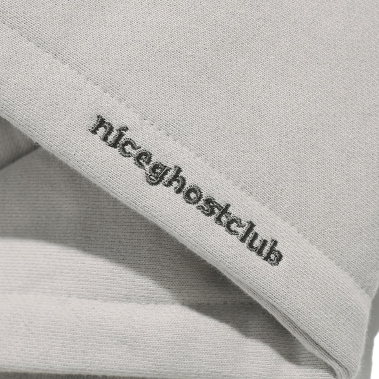 Nice Ghost Club Vest Print Hoodie [Light Grey]