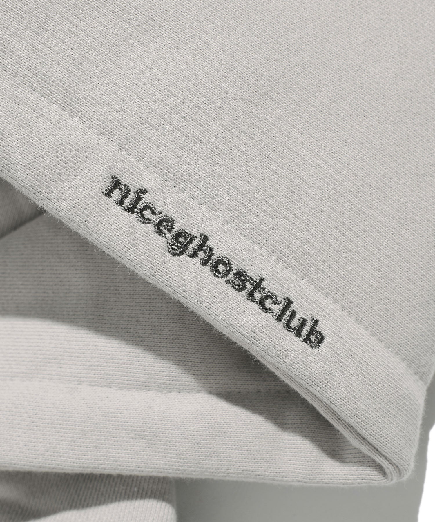 Nice Ghost Club Vest Print Hoodie [Light Grey]