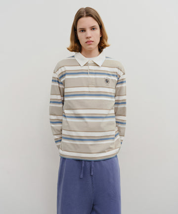 Marithé François Girbaud STRIPE COLLAR LONG SLEEVE