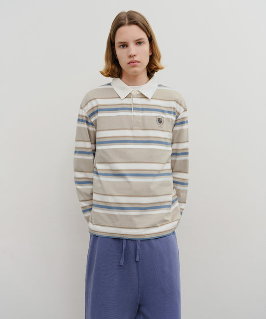 Marithé François Girbaud STRIPE COLLAR LONG SLEEVE