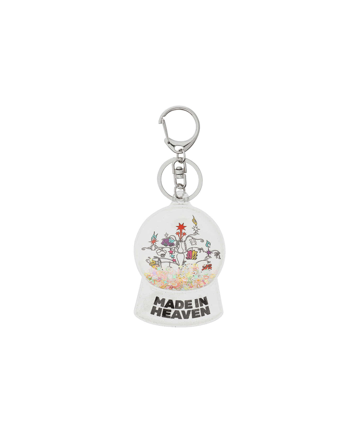 Nice Ghost Club Heaven Sculpture Snowball Key Chain [White]