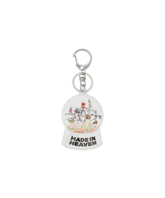 Nice Ghost Club Heaven Sculpture Snowball Key Chain [White]