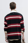 General Idea UNISEX Classic Bold Stripe Rugby T-Shirt