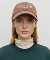 Marithé François Girbaud Regular Logo Brushed Cotton Covered Cap Brown