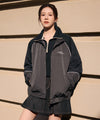 Marithé François Girbaud Color-Block High Neck Windbreaker
