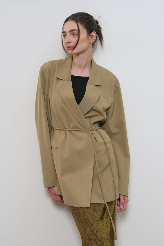 General Idea Woman Oversized Belted Jacket