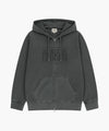 Marithé François Girbaud CLASSIC LOGO DYEING HOODIE ZIPUP