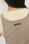 General Idea WOMAN Two-Way Color Layered T-Shirt