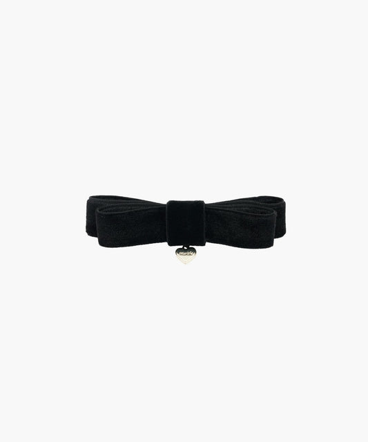 Marithé François Girbaud ENFANT HEART LOGO RIBBON HAIR PIN