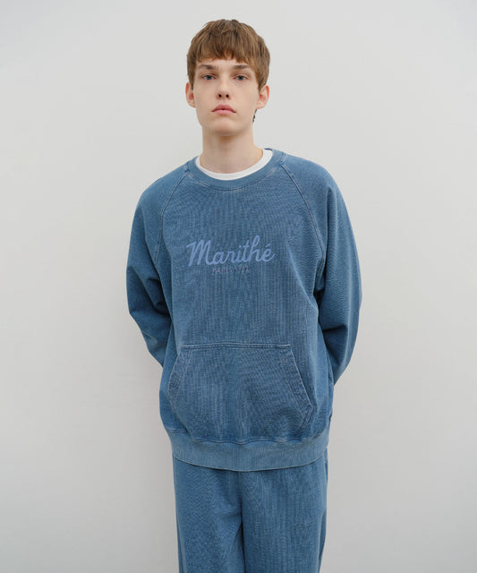 Marithé François Girbaud Garment Dyed Oversized Sweatshirt