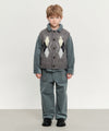 Marithé François Girbaud Kids Argyle Knit Vest Heather Gray